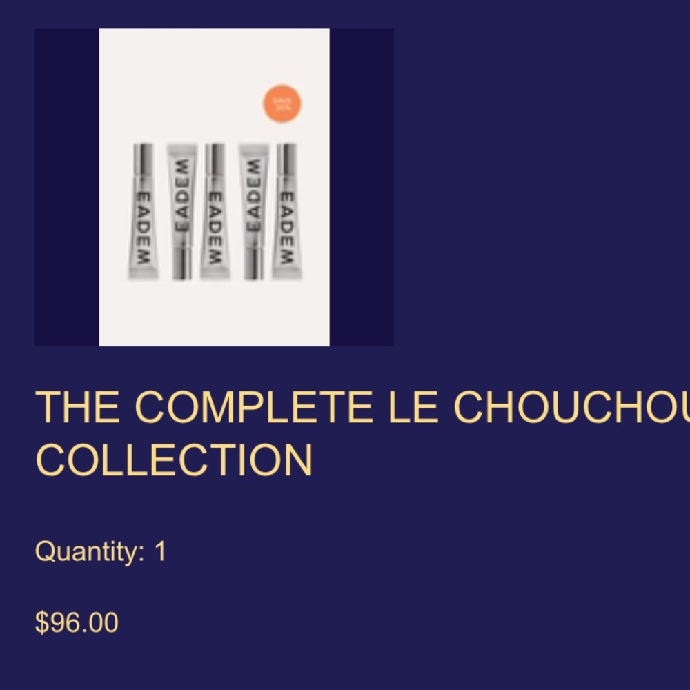 EADEM the viral Le Chouchou lip balm. 3 shades